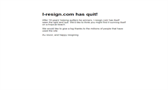 Desktop Screenshot of i-resign.com
